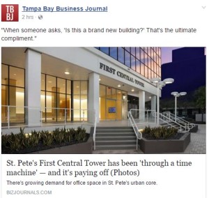 St. Pete's First Central Tower has been 'through a time machine' — and it's paying off 